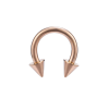 Podkowa Septum stal z stożkiem Różowe złoto 1.2 x 3