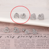Kolczyk do piercingu ucha ze stali Księżyc błyszczący
