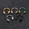Podkowa Septum stal z stożkiem Różowe złoto 1.2 x 3