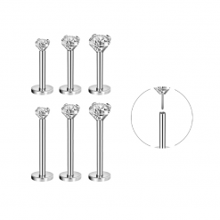 Labret Plug-In-System mit Zirkonia