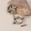 Fake piercing do sutka 4 śrubki Srebrne