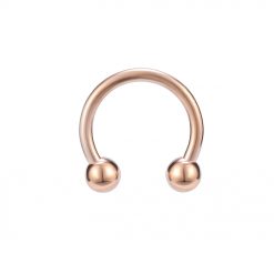 Septum-Hufeisen Chirurgenstahl mit Kugel Roségold 1.2 × 3 mm