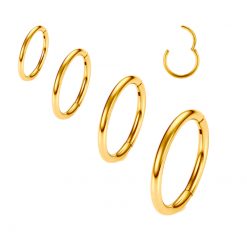 Clicker-Ring Titan Goldfarben