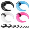 Acryl Taper Buffalo-Ring C-Form Schwarz - piercinglux.com