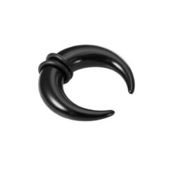 Acryl Taper Buffalo-Ring C-Form Schwarz