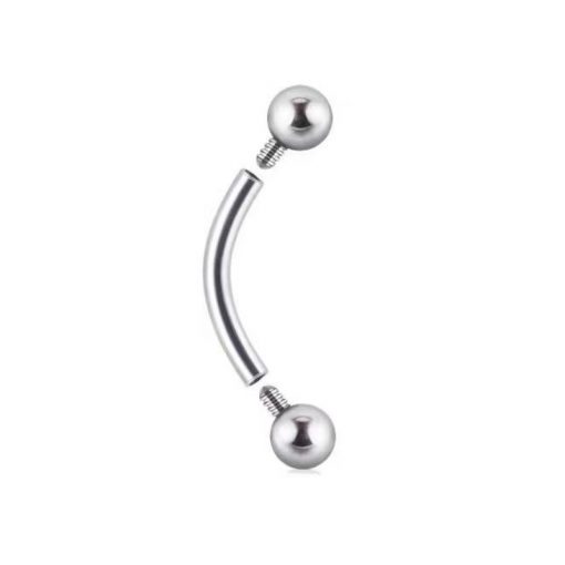 Bananpiercing Stahl Innengewinde Mit Kugel 1.2 mm - piercinglux.com