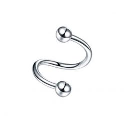 Twister-Spirale Piercing Stahl Mit Kugeln