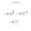 Nostril-Set Gerade Bunt Stern Scheibe Herz - piercinglux.com