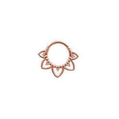 Septum-Clicker Mandala Chirurgenstahl Roségold