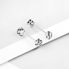 Sztanga ze stali Kostki do gry Przezroczyste 1.4 mm