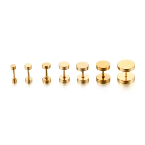 Fake-Plug Tunnel Roségold 3 mm - 14 mm 1 Stk. - piercinglux.com