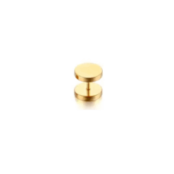 Fake-Plug Tunnel Roségold 3 mm - 14 mm 1 Stk.