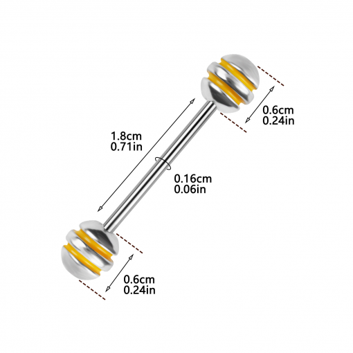 Sztanga ze stali z Żółtymi paskami 1.6 mm
