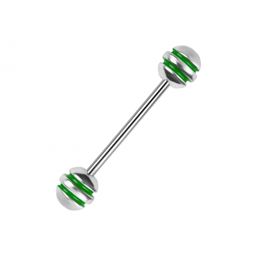 Sztanga ze stali z Zielonymi paskami 1.6 mm
