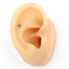 Labret ze stali Trzy piłki Srebrny 1.2