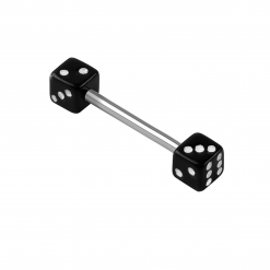 Sztanga ze stali Kostki do gry Czarne1.4 mm
