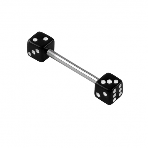 Sztanga ze stali Kostki do gry Czarne1.4 mm