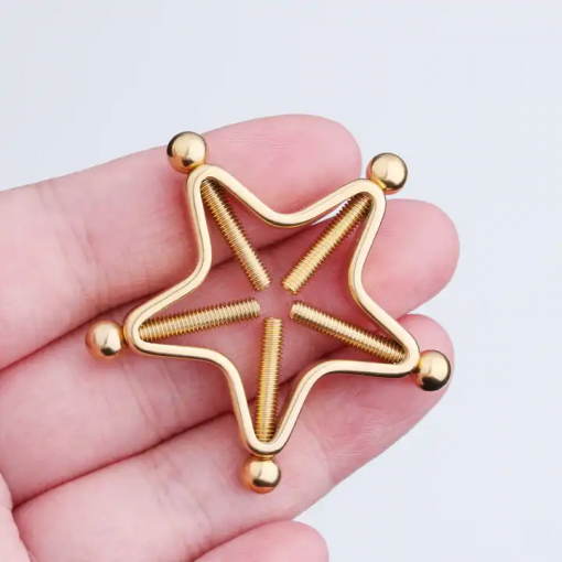 Fake piercing do sutka bez przebijania Gwiazdy Złote