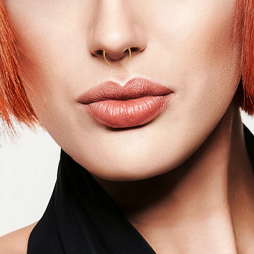 Septum ze stali buffalo róg półksiężyc Złoty 1.2 mm