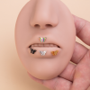 Labret stalowy Motyl Czarny 1.2 х 8